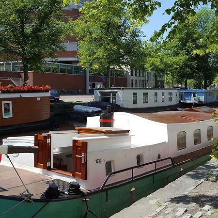 Monumentale woonboot op unieke locatie Groningen Appartement Buitenkant foto
